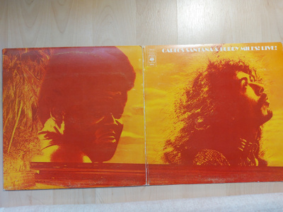 C. SANTANA & B. MILES!  – LIVE !  orig. UK  1972  LP   CBS