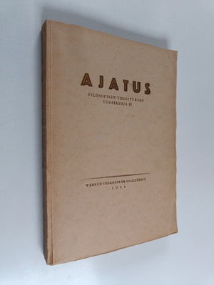 Ajatus : filosofisen yhdistyksen vuosikirja 4
