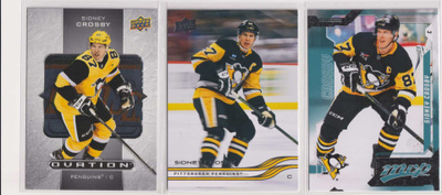 3 x Sidney Crosby Pittsburgh Penguins