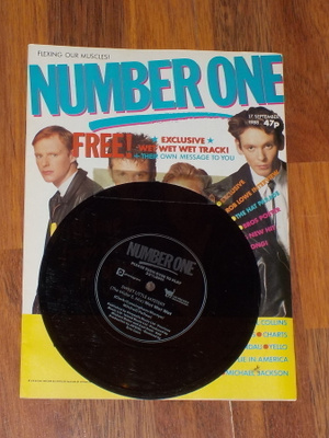 Number One magazine + 7" single Wet Wet Wet 1988