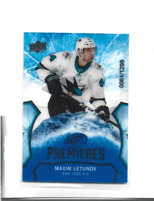 MAXIM LETUNOV - ICE PREMIERS # 115 num 0061/1299 UD ICE 2020