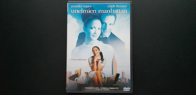 DVD: Unelmien Manhattan (Jennifer Lopez, Ralph Fiennes 2002)
