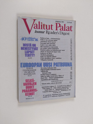 Valitut palat huhtikuu 1985