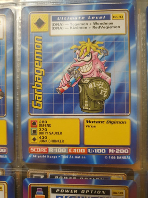 [Mint] 1999 Bandai Digimon - Non Holo card Bo-93
