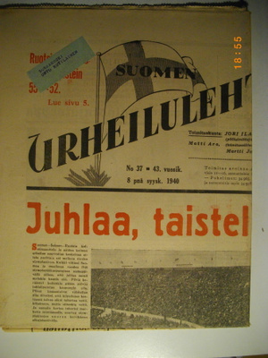 Suomen Urheilulehti Nro 37/1940 (16.3)