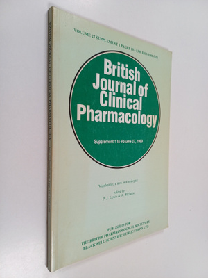 British Journal of Clinical Pharmacology : Supplement 1 t...