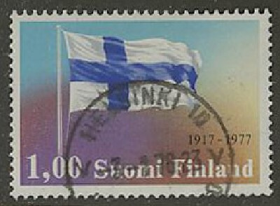 1977 itsenäisyys 1,00 mk lähes loisto Hki-78