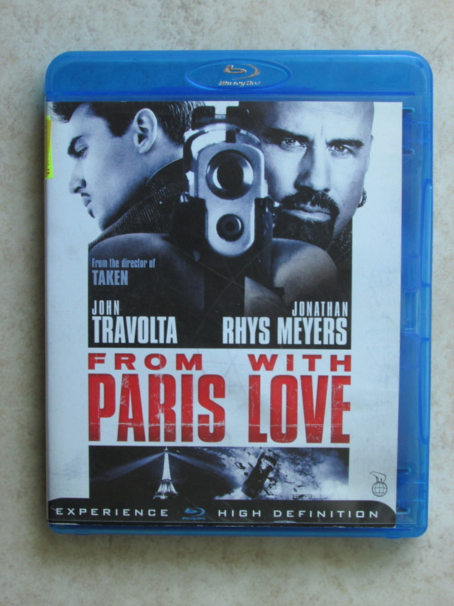 From Paris with Love, blu-ray. John Travolta