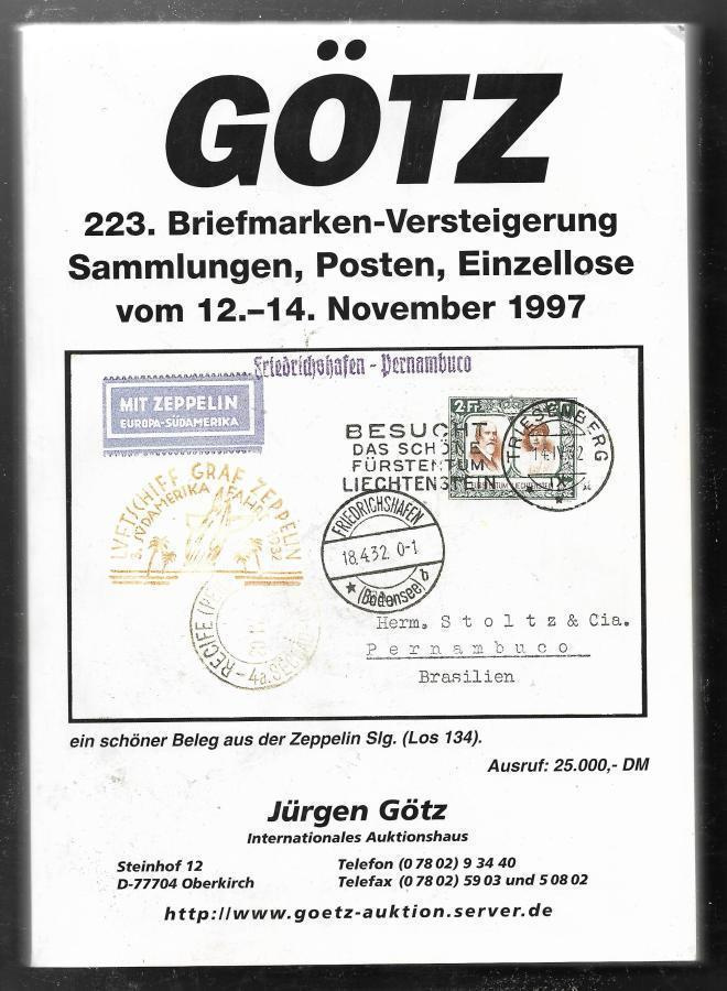 Huutokauppaluettelo - Götz 12.10.1997