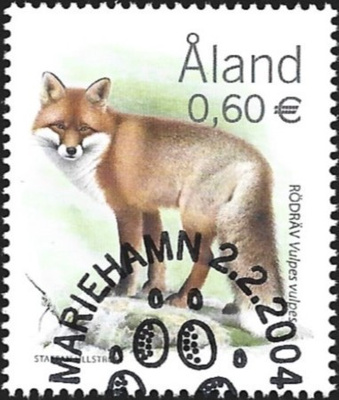 Åland 2004  Petoeläimiä 0,60 €  EP alareuna LOISTO LaPe 230