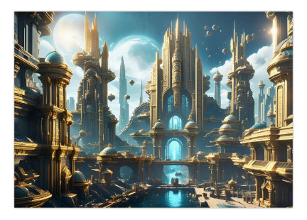 100 kpl uusia Sci-Fi taide julisteita koko A4
