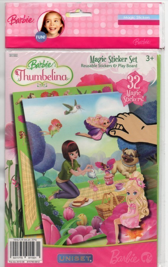 TARRA-ASKARTELU "°BARBIE°° Magic Stickers -SETTI / (UUSI)