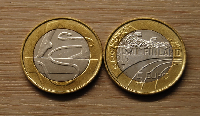 Suomi 5 € 2015  - Voimistelu