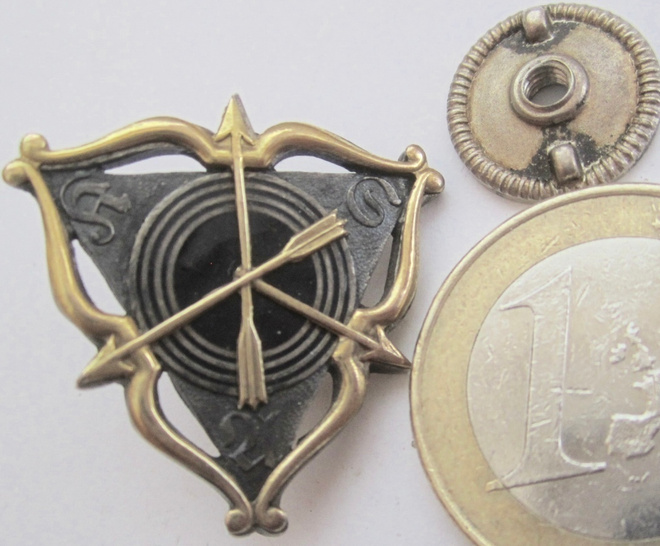 VANHA Ruuvimerkki Ammunta Hopeaa 1920? UPEA Numeroitu N 30