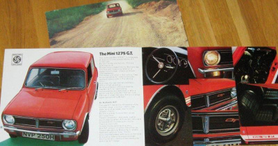 1970 Mini 1275 GT esite - KUIN UUSI
