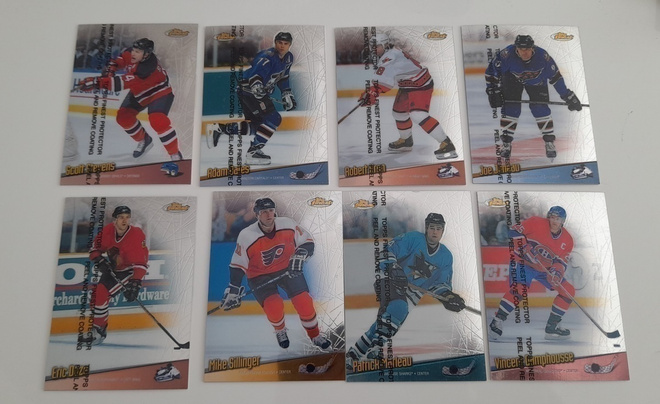 NHL keräilykortteja 98-99 Topps Finest  8 kpl