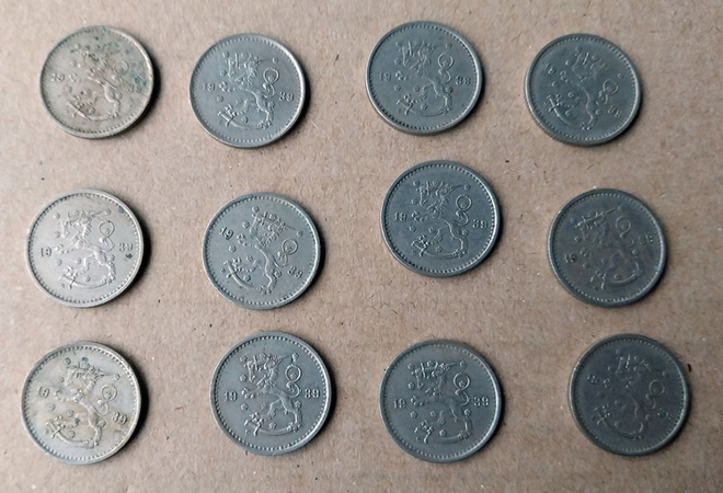 50 penniä 1939 - 12 kpl
