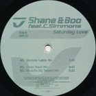 SHANE & BOO :: SATURDAY LOVE :: VINYYLI 12" 3xMIXES 1999 - pikkukuva 2