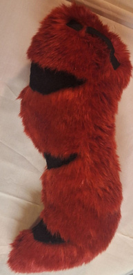 Cosplay tuuhea punainen häntä lenkeillä
