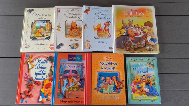 Nalle Puh 8 kpl Kuvakirjapaketti (Disney 1998-2007)