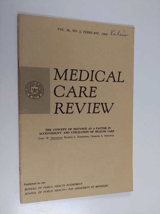 Medical care review : Vol- 26, No 2, February 1969
