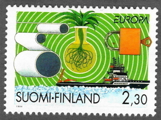 1994 Eurooppa keksinnöt 2,30mk, postituore, erä 2