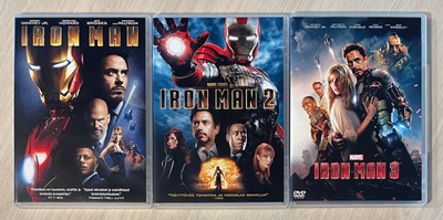 Iron Man -trilogia (2008-2013) Robert Downey Jr. (3DVD)
