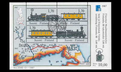 1014-7BL3 o Finlandia 88 junat blokki EPL (1987)