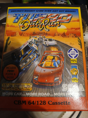 Turbo outrun c-64 peli