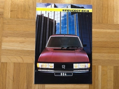 Esite Peugeot 604, vuodelta 1985