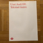 Esite Audi 100 C4 tekniset tiedot 1991 VAG - pikkukuva 1
