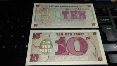 British Armed Forces 10 New Pence 1972 UNC