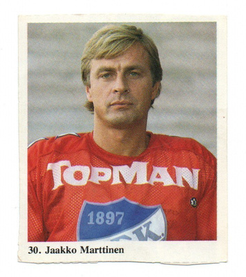 Jääkiekko n:o 30 JAAKKO MARTTINEN Keräilykuva