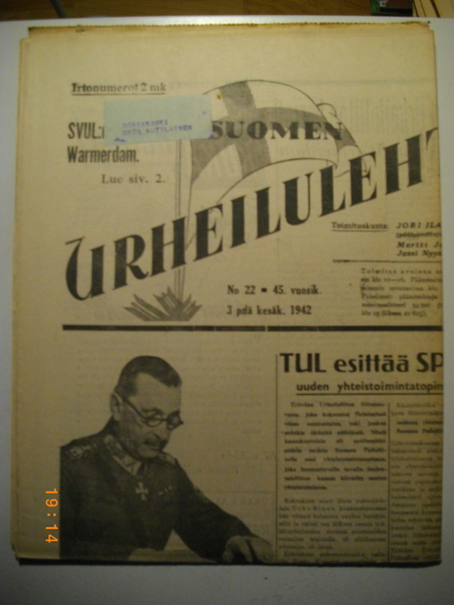 Suomen Urheilulehti Nro 22/1942 (15.3)