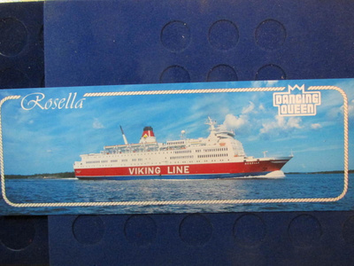 Viking Line Rosella . Dancing Queen. Laivakortti.