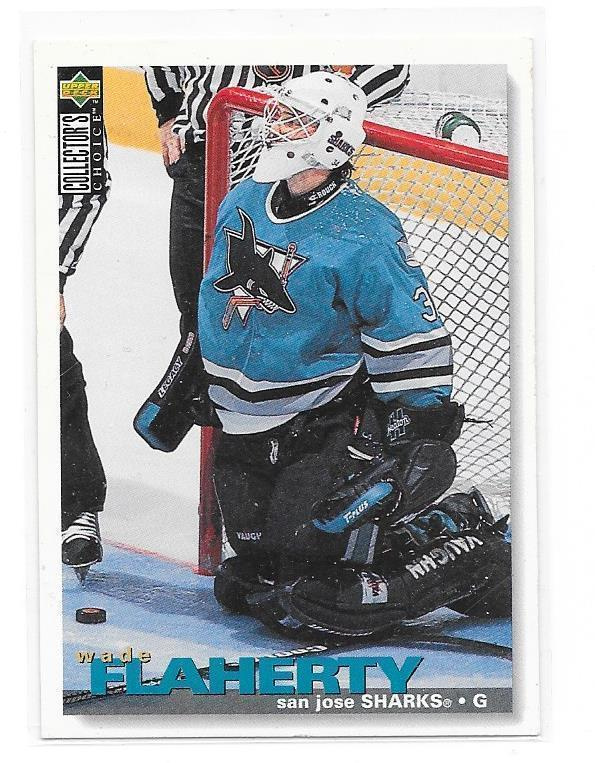 1995-96 Collector`s Choice #97 Wade Flaherty San Jose MV RC