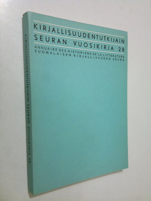 Kirjallisuudentutkijain seuran vuosikirja 28