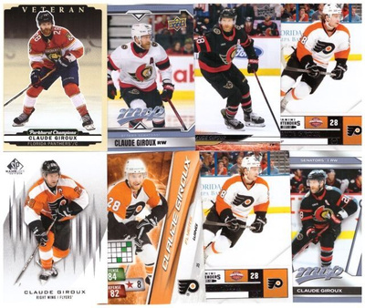 8 x CLAUDE GIROUX Flyers, Panthers, Senators