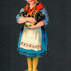 Wanha - Kaunis piparkakkutyttö Kerttu - 1900-l alku - pikkukuva 1