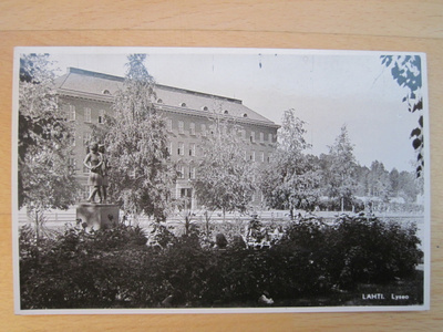 VANHA Postikortti Lahti 1950-l Alkup. Mallikappale