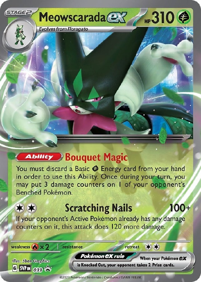 Meowscarada ex SVP 033 - Black Star Promo - NM/M