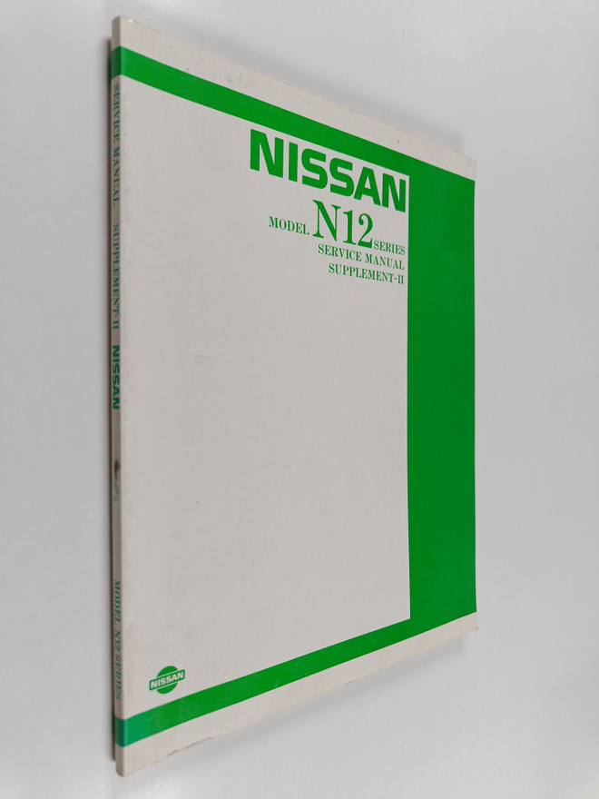 Nissan model N12 series - Service manual supplement-II