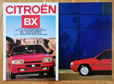 1986 Citroen BX esite - KUIN UUSI - 44 sivua