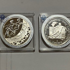4 hopeista juhlarahaa Salt Lake City Olympics 2002 - pikkukuva 1