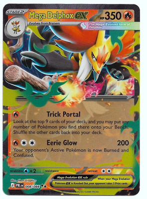 Mega Delphox ex 8/84 Pokemon TCG
