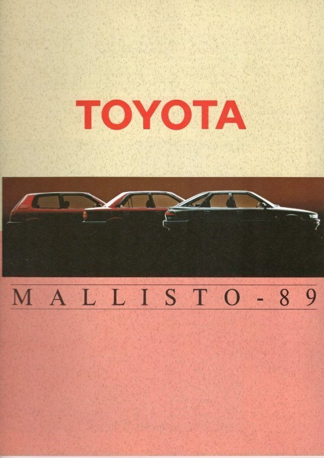 Toyota Mallisto -esite, 1989