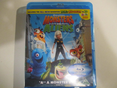 BLU-RAY MONSTERS VS ALIENS 3D