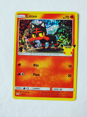 McDonalds 2021 Pokemon 25th Anniversary Holo - Litten