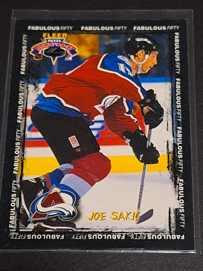 1996-97 Fleer NHL Picks Fabulous Fifty Joe Sakic #41