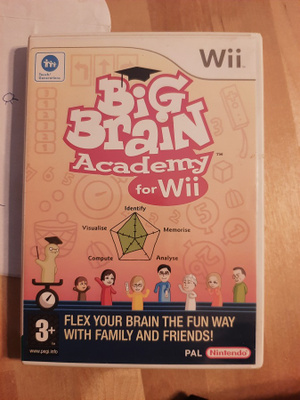 Wii Big Brain Academy for Wii + kotelo + ohjeet